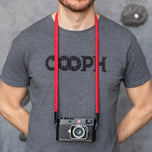 Braid Camera Strap Red